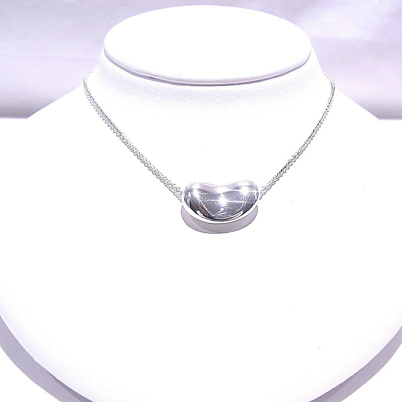 Tiffany Necklace Elsa Peretti Beans Silver 3119$